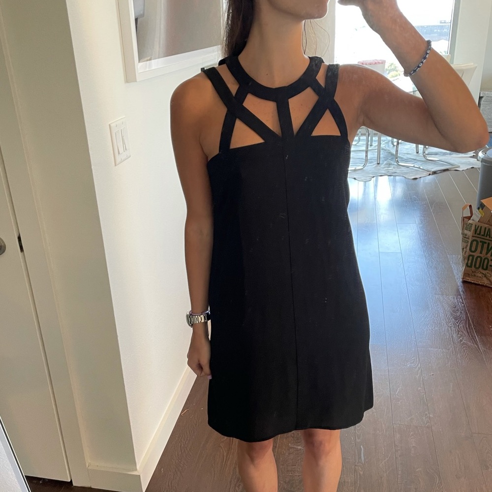 Black BCBG slip dress